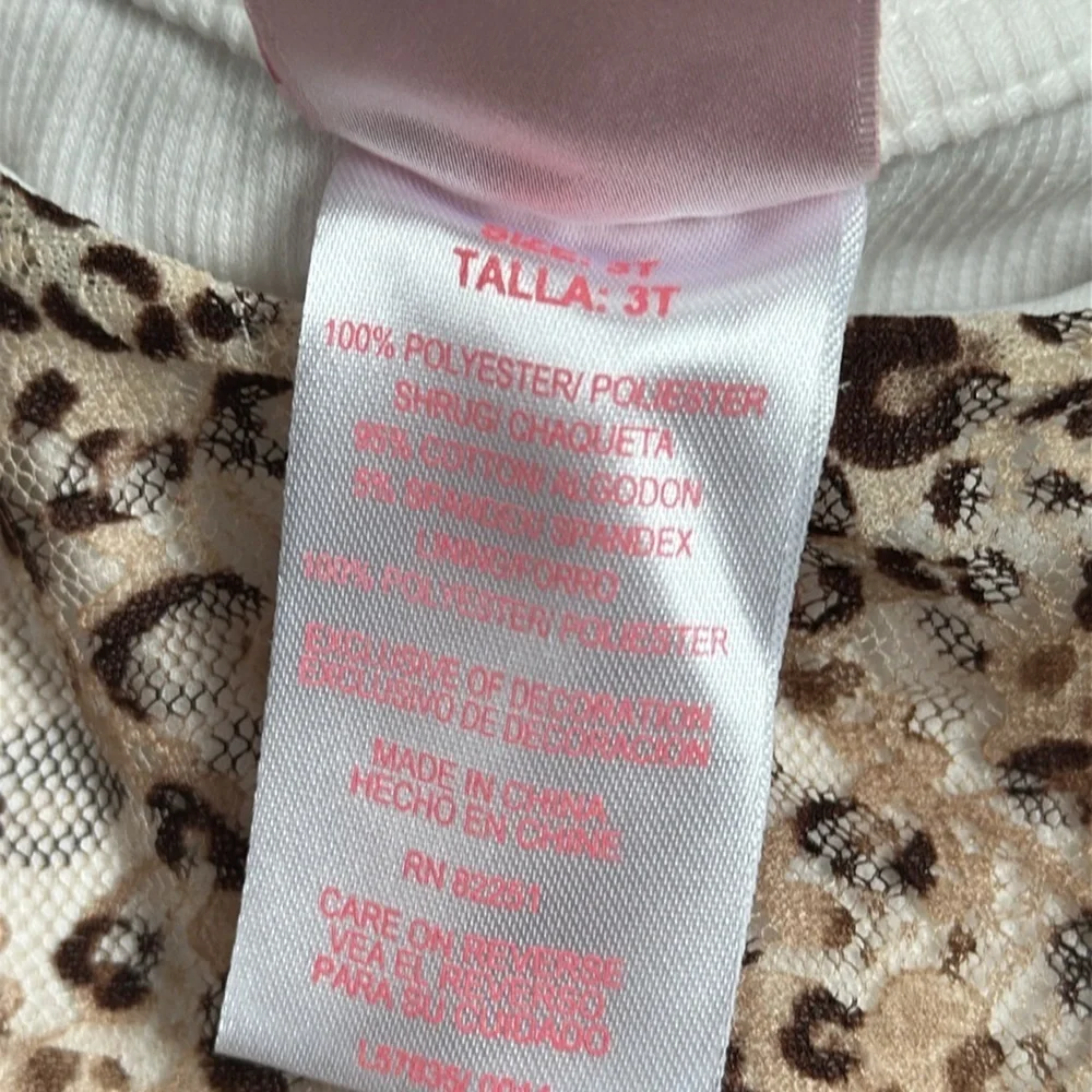 Nannette Girl leopard outfit size 3T